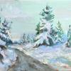 Arnold Arboretum
Green Sky in Winter
oil
14" x 10"
$350