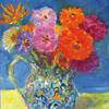 Zinnias
oil
10" x 14"
$800